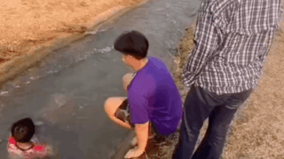 태국시골의 자연 워터파크